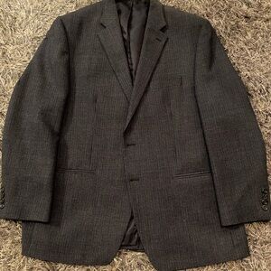 Chaps Dark Charcoal Gray Sport Coat 48R